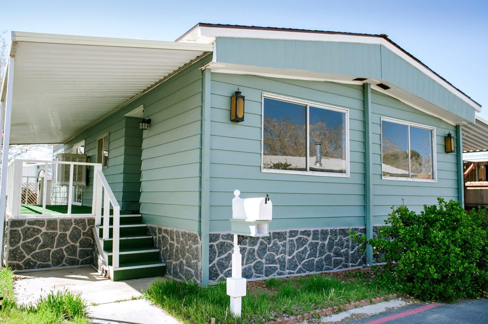 A House With a Light Blue Color Paint Exterior